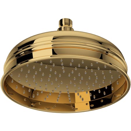 Rohl Bordano 1.8 GPM Single Function Rain Shower Head Italian Brass