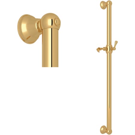 Rohl 38-9/16" Shower Slide Bar Italian Brass