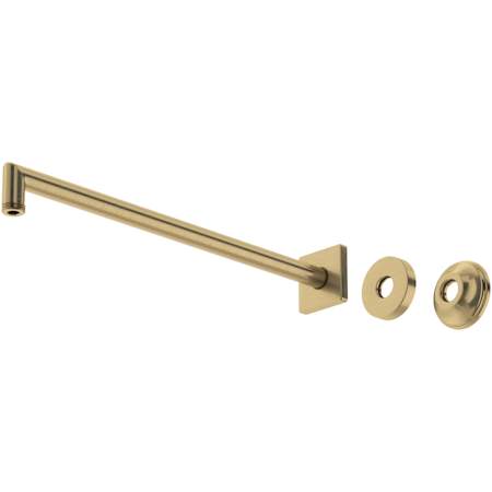 Rohl 16" Wall Mounted Shower Arm with 3 different Escutcheon flanges Antique Gold