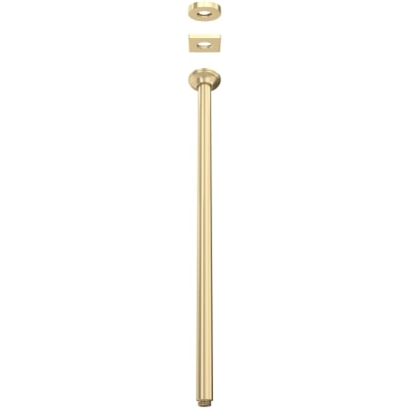 Rohl Shower 25-7/16" Ceiling Mounted Shower Arm and Flange Antique Gold