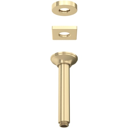 Rohl Shower 6-11/16" Ceiling Mounted Shower Arm and Flange Antique Gold