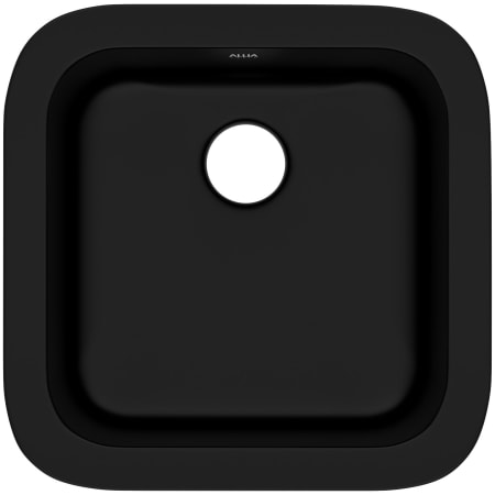 Rohl Allia 17-7/8" Undermount Single Basin Fireclay Kitchen / Bar Sink Matte Black