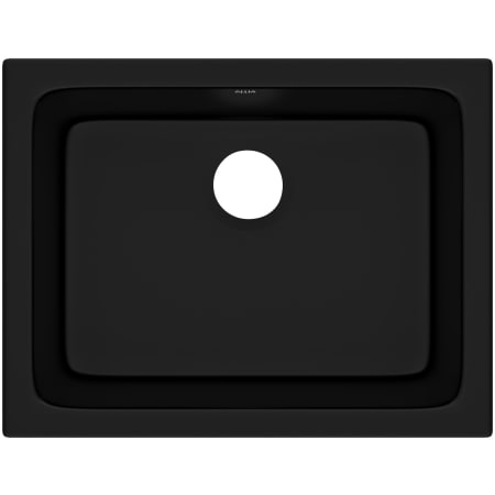 Rohl Allia 23-15/16" Undermount Single Basin Fireclay Kitchen Sink Matte Black