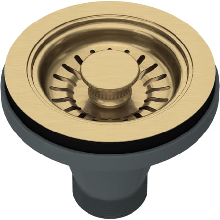 Rohl 3-1/2" Basket Strainer - Less Remote Pop-Up Antique Gold