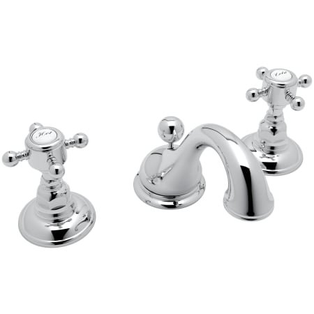 Rohl Acqui 1.2 GPM Widespread Bathroom Faucet with Pop-Up Drain Assembly Polished Chrome