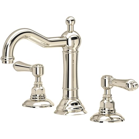 Rohl Acqui 1.2 GPM Widespread Bathroom Faucet with Pop-Up Drain Assembly Polished Nickel