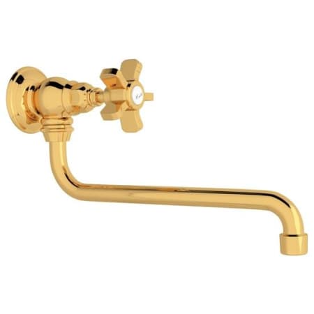 Rohl Acqui 1.5 GPM Wall Mounted Single Hole Pot Filler Italian Brass
