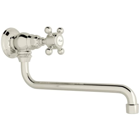 Rohl Acqui 1.5 GPM Wall Mounted Single Hole Pot Filler Polished Nickel