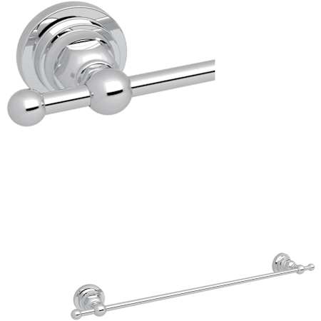 Rohl San Giovanni 18" Towel Bar Polished Chrome