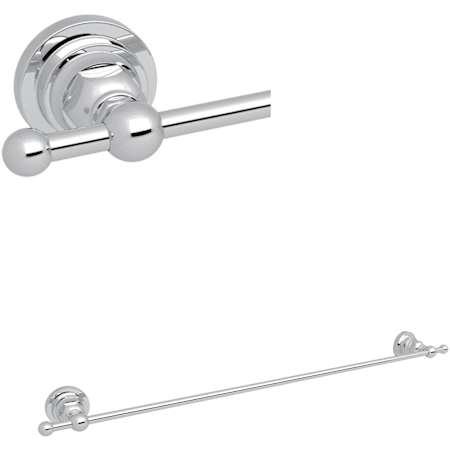 Rohl San Giovanni 24" Towel Bar Polished Chrome