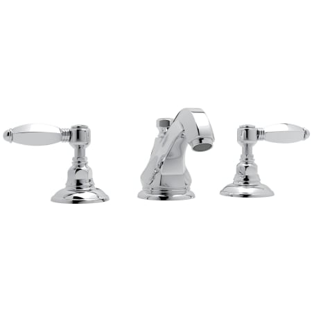 Rohl Palladian 1.2 GPM Widespread Bathroom Faucet with Pop-Up Drain Assembly Polished Chrome