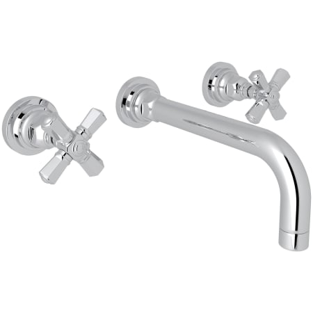 Rohl San Giovanni 1.2 GPM Wall Mounted Widespread Bathroom Faucet Polished Chrome