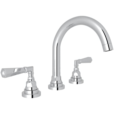 Rohl San Giovanni 1.2 GPM Widespread Bathroom Faucet with Pop-Up Drain Assembly Polished Chrome