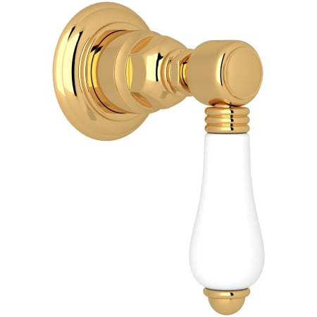 Rohl Acqui Single Handle 3 Function Diverter / Volume Control Valve Trim - Less Valve Italian Brass