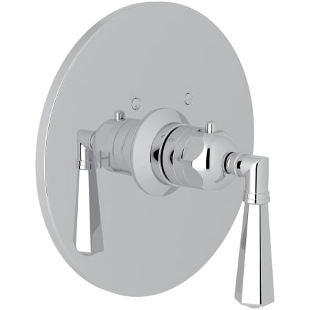 Rohl San Giovanni Thermostatic Valve Trim Only with Single Lever Handle - Less Rough In Polished Chrome