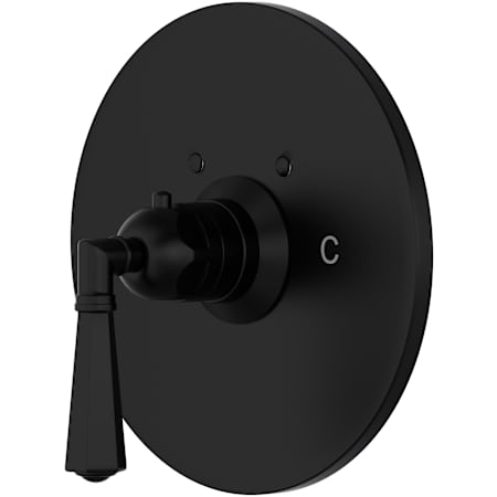 Rohl San Giovanni Thermostatic Valve Trim Only with Single Lever Handle - Less Rough In Matte Black