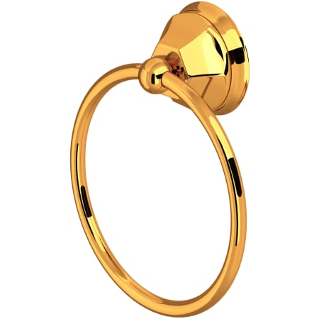 Rohl Palladian 6" Wall Mounted Towel Ring Italian Brass