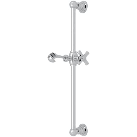 Rohl San Giovanni 21-3/8" Wall Mounted Slide Bar Polished Chrome