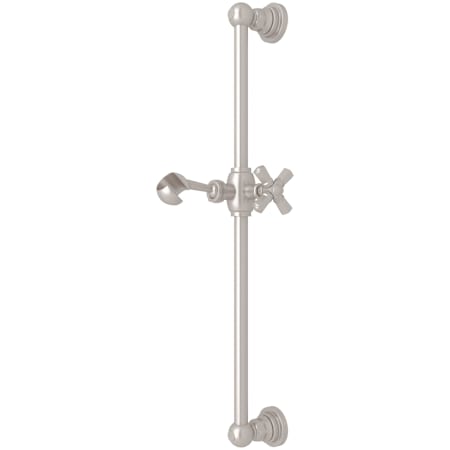 Rohl San Giovanni 21-3/8" Wall Mounted Slide Bar Satin Nickel