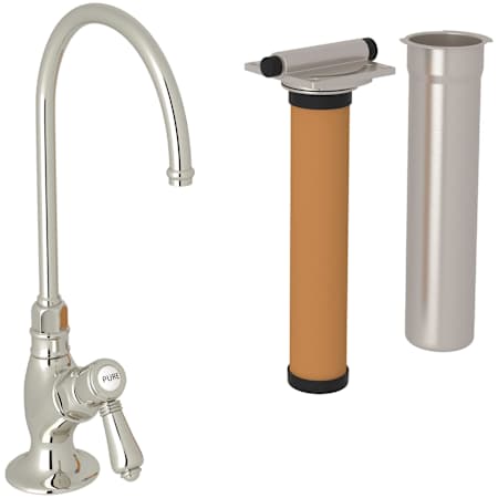 Rohl San Julio 0.5 GPM Cold Water Dispenser with Filter Polished Nickel