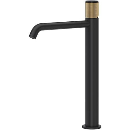 Rohl Amahle 1.2 GPM Single Hole Bathroom Faucet Matte Black/Antique Gold