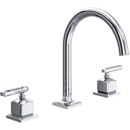 Rohl Apothecary 1.2 GPM Widespread Bathroom Faucet with Pop-Up Drain Assembly Polished Chrome