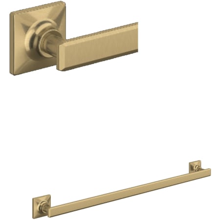 Rohl Apothecary 24" Towel Bar Antique Gold