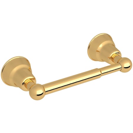 Rohl Arcana Wall Mounted Spring Bar Toilet Paper Holder Italian Brass