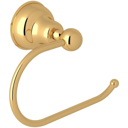 Rohl Arcana Wall Mounted Euro Toilet Paper Holder Italian Brass