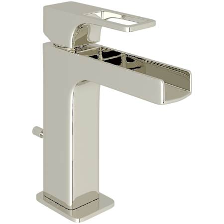 Rohl Quartile 1.2 GPM Single Hole Bathroom Faucet with Pop-Up Drain Assembly Polished Nickel