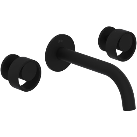Rohl Eclissi 1.2 GPM Wall Mounted Widespread Bathroom Faucet Matte Black