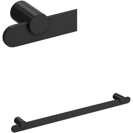 Rohl Eclissi 24" Towel Bar Matte Black