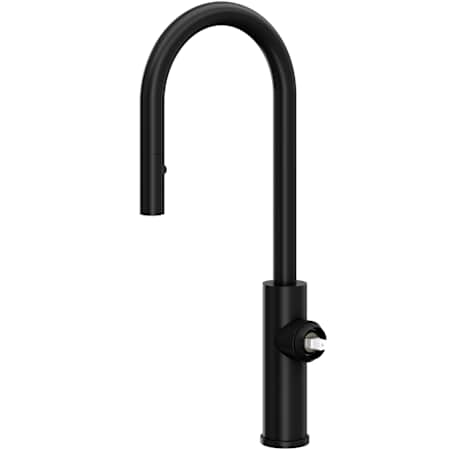 Rohl Eclissi 1.75 GPM Single Hole Pull Down Bar Faucet Matte Black