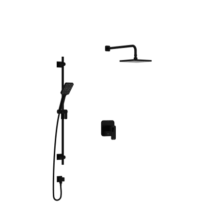 Rohl Equinox Thermostatic Shower System with Shower Head, Hand Shower, and Valve Trim Black