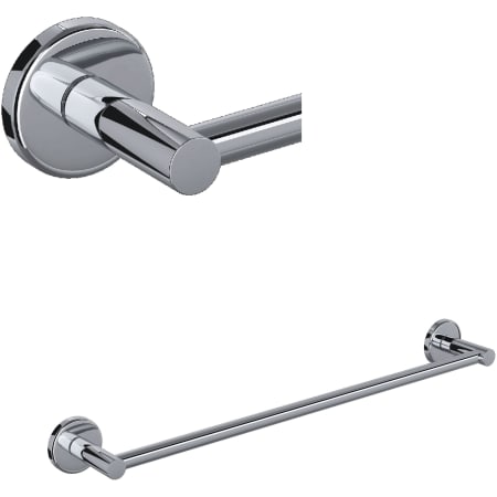 Rohl Lombardia 24" Towel Bar Polished Chrome