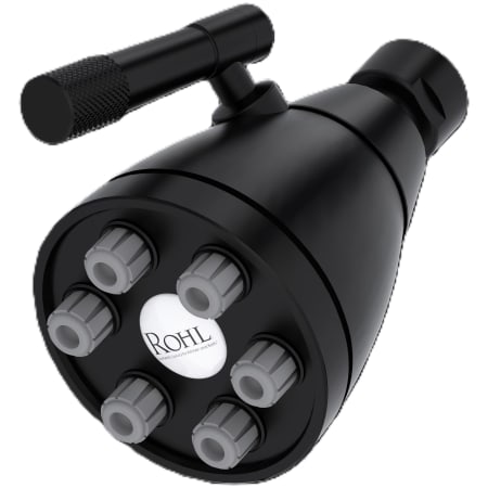 Rohl Graceline 1.8 GPM Single Function Rain Shower Head Matte Black
