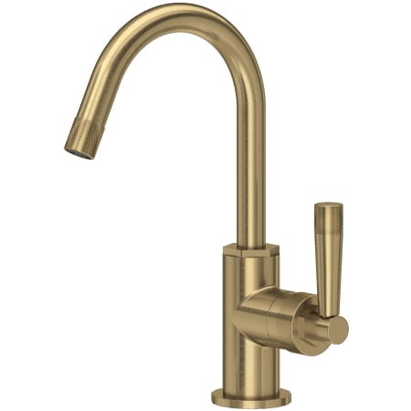Rohl Graceline 1.2 GPM Single Hole Bathroom Faucet with Pop-Up Drain Assembly Antique Gold