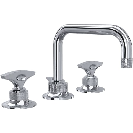 Rohl Graceline 1.2 GPM Widespread Bathroom Faucet with Pop-Up Drain Assembly Polished Chrome