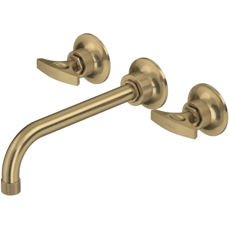 Rohl Graceline Wall Mounted Tub Filler Antique Gold