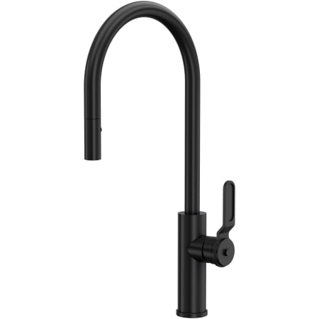 Rohl Myrina 1.75 GPM Single Hole Pull Down Kitchen Faucet Matte Black