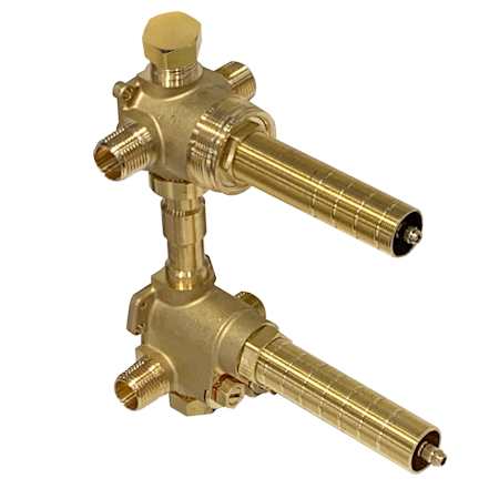 Rohl Universal 1/2" Thermostatic Rough-In Valve and Integrated Diverter with Two Dedicated Functions
 N/A