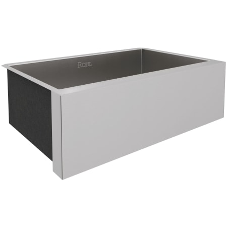 Rohl Proscenio 32" Farmhouse Single Basin Stainless Steel Kitchen Sink Brushed Stainless Steel