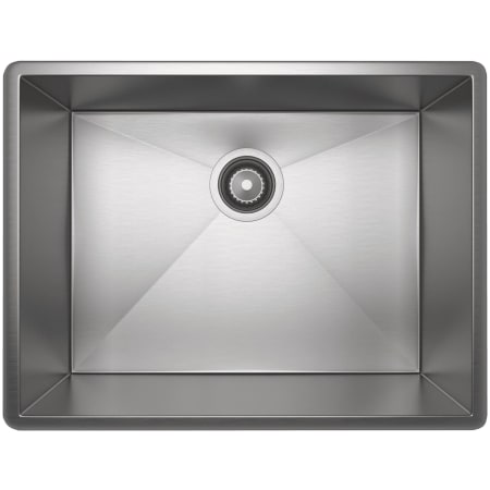 Rohl Forze 22-1/2" Undermount Single Basin Stainless Steel Kitchen Sink Brushed Stainless Steel