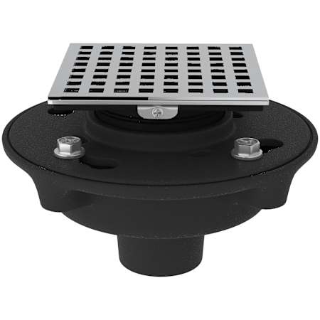 Rohl 2" Cast Iron Decorative Spa Shower Drain Body Kit with Matrix Cover Polished Chrome