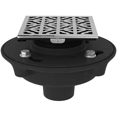 Rohl 2" Cast Iron Decorative Spa Shower Drain Body Kit with Petal Cover Polished Chrome