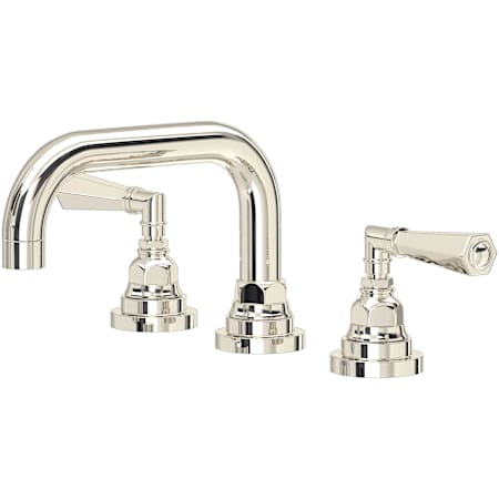Rohl San Giovanni 1.2 GPM Widespread Bathroom Faucet with Pop-Up Drain Assembly Polished Nickel