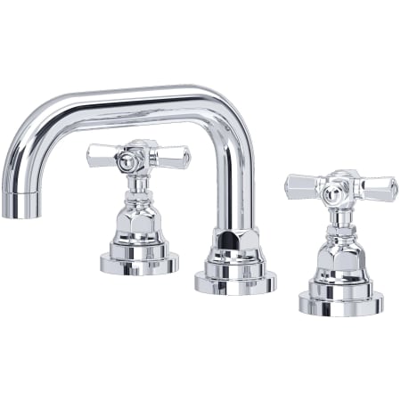 Rohl San Giovanni 1.2 GPM Widespread Bathroom Faucet with Pop-Up Drain Assembly Polished Chrome