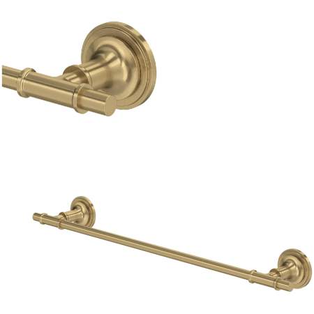 Rohl San Giovanni 18" Brass Towel Bar Antique Gold