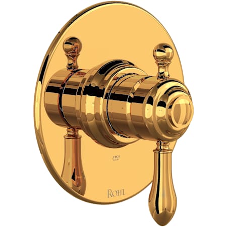 Rohl Arcana Pressure Balanced Valve Trim Only with Single Lever Handle - Less Rough In Italian Brass