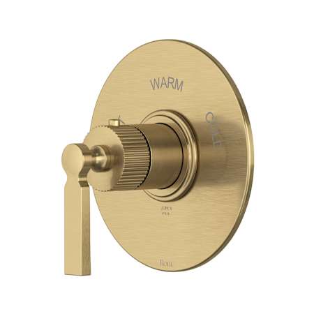 Rohl Apadana Thermostatic Valve Trim Only with Single Lever Handle - Less Rough In Antique Gold
